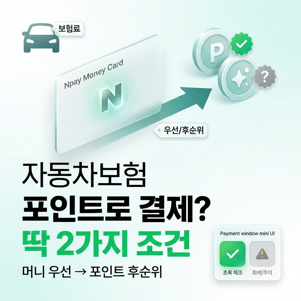 네이버페이 머니카드로 자동차보험 결제