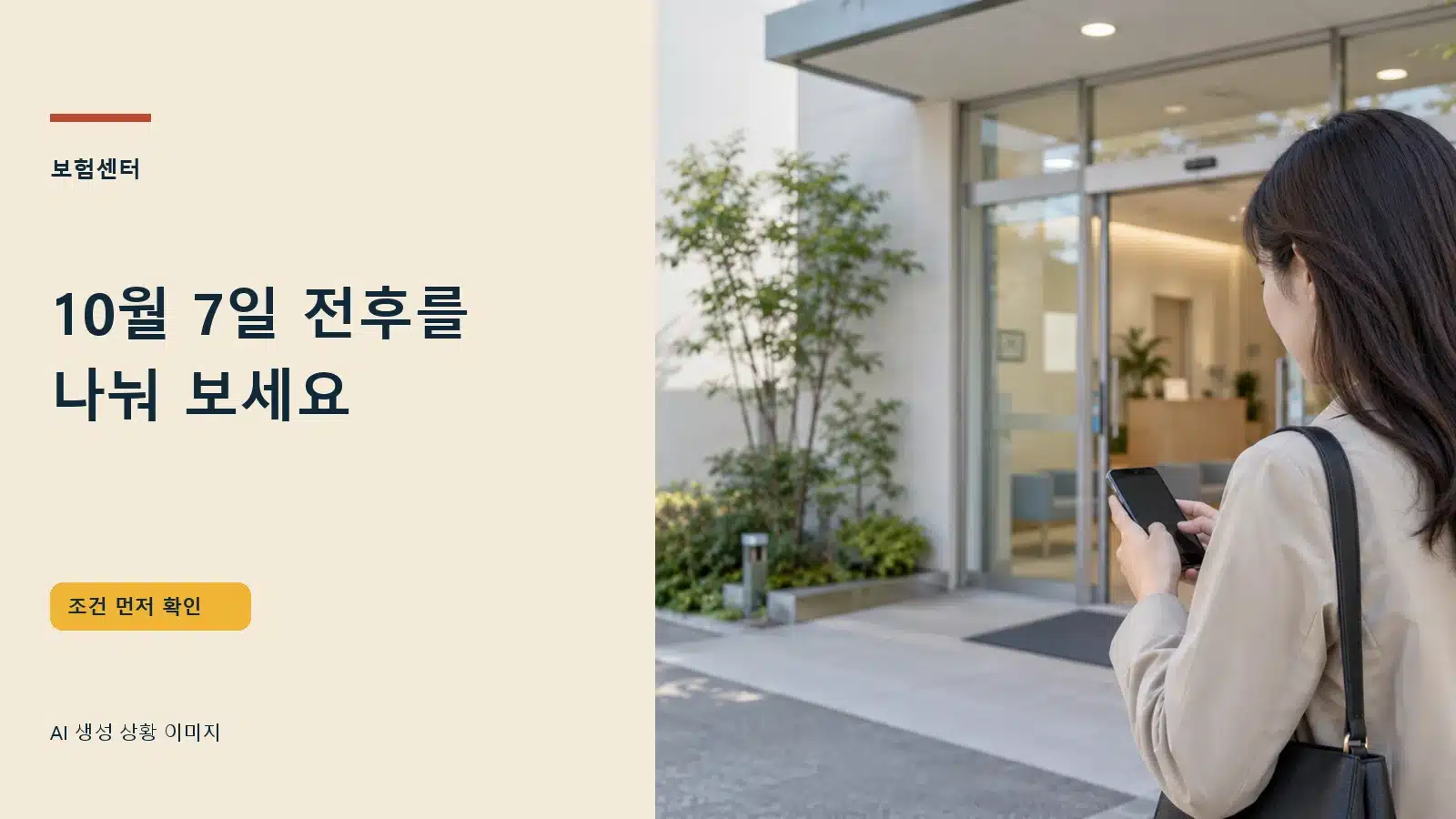 10월 7일 전후를 나눠 보세요 — AI 생성 상황 이미지