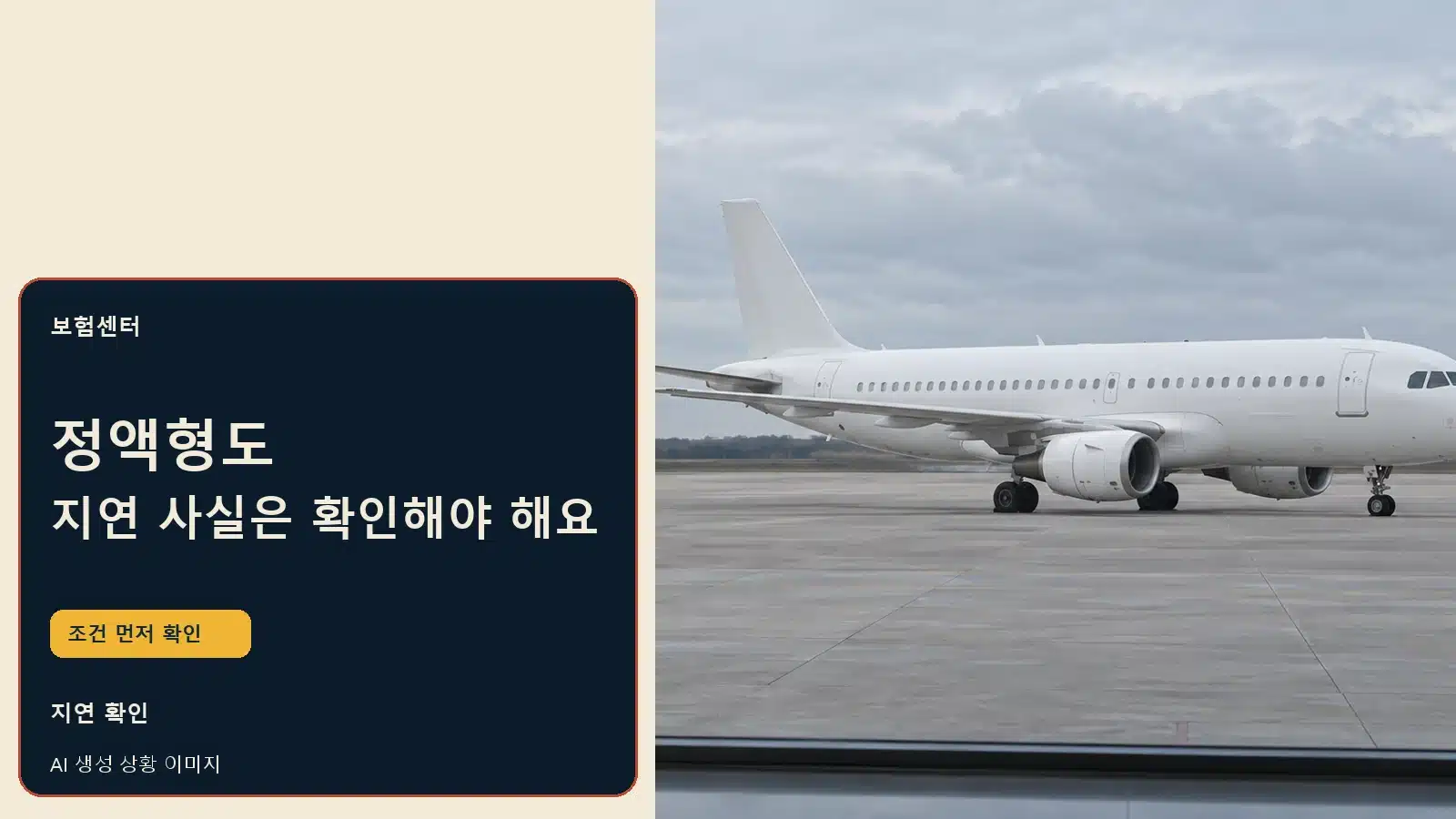정액형도 지연 사실은 확인해야 해요 — AI 생성 상황 이미지